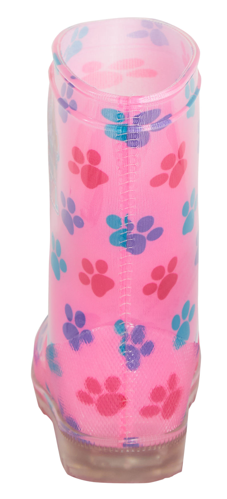Paw Patrol Girls Light Up Wellington Boots Kids Skye Rain Boots Pink Wellies