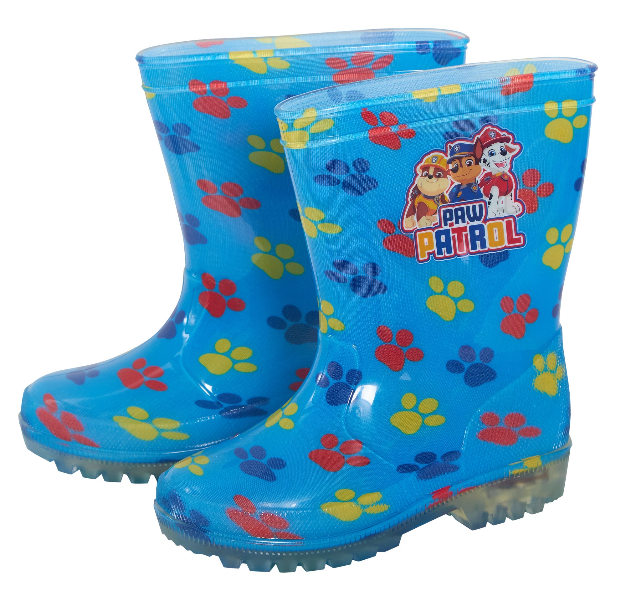 Paw Patrol Light Up Wellington Boots Boys Boots Kids Chase Wellies Marshall Gift