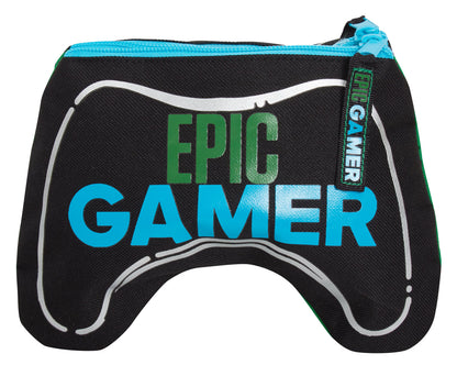 Boys Epic Gamer School Pencil Case Kids Double Sided Gaming Accessory Case Gift