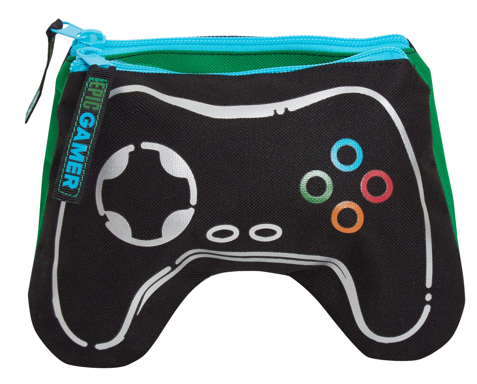 Boys Epic Gamer School Pencil Case Kids Double Sided Gaming Accessory Case Gift