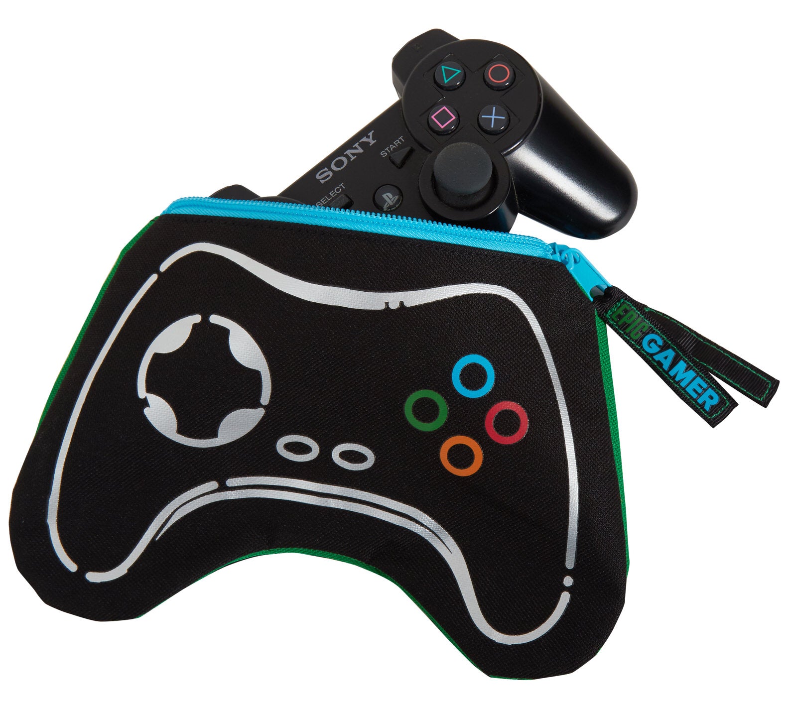 Boys Epic Gamer School Pencil Case Kids Double Sided Gaming Accessory Case Gift