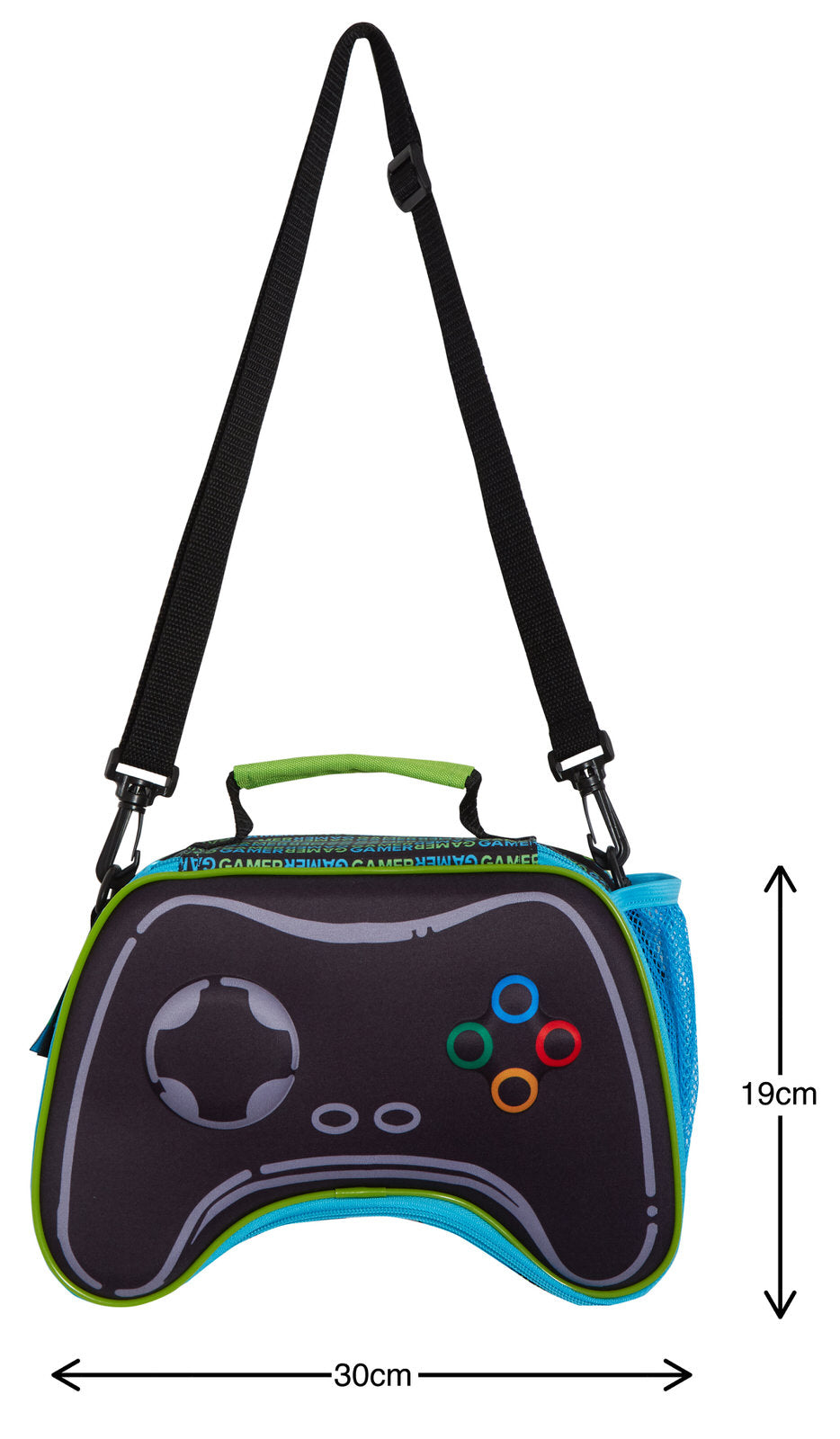 Epic Gamer Lunch Bag 3D Gaming Controller Sandwich Cooler Kids School Lunch Box
