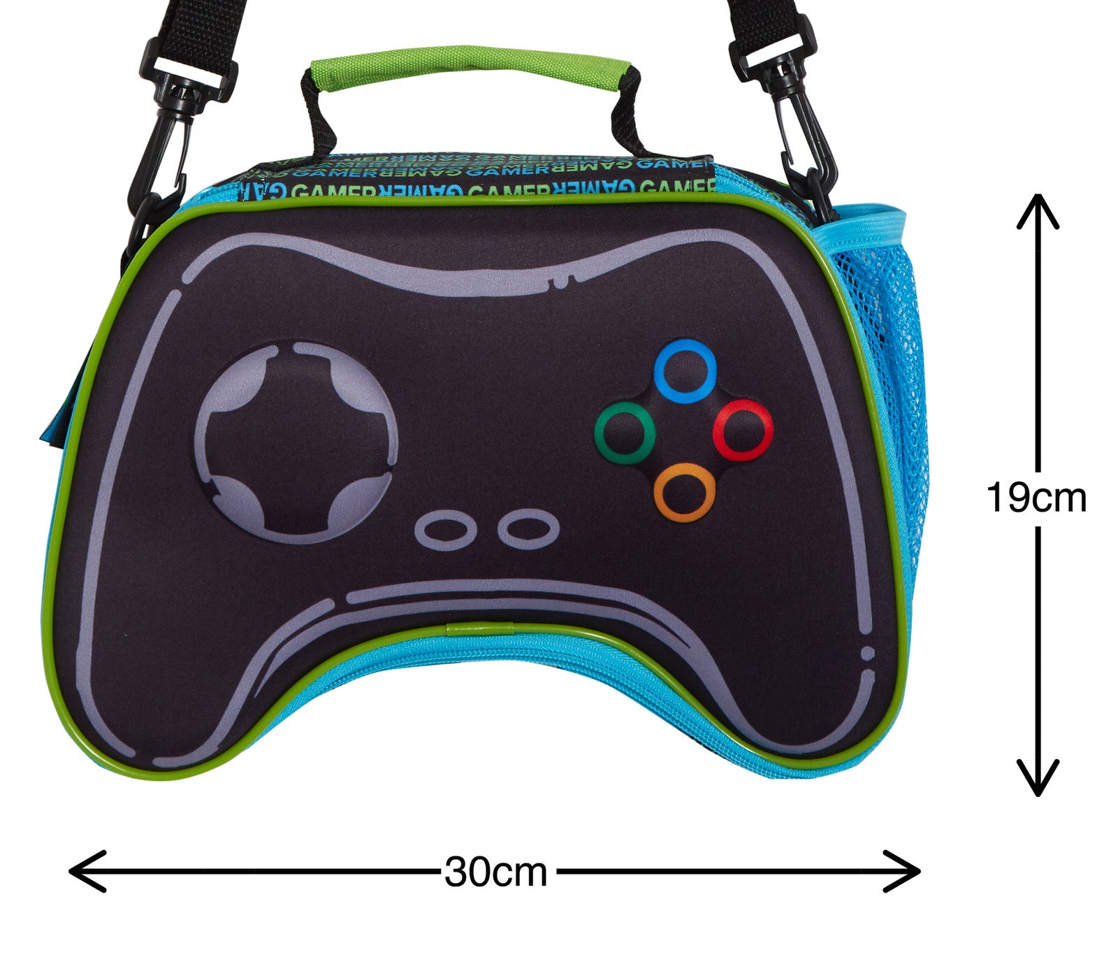 Epic Gamer Lunch Bag 3D Gaming Controller Sandwich Cooler Kids School Lunch Box