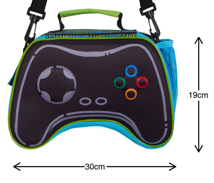 Epic Gamer Lunch Bag 3D Gaming Controller Sandwich Cooler Kids School Lunch Box