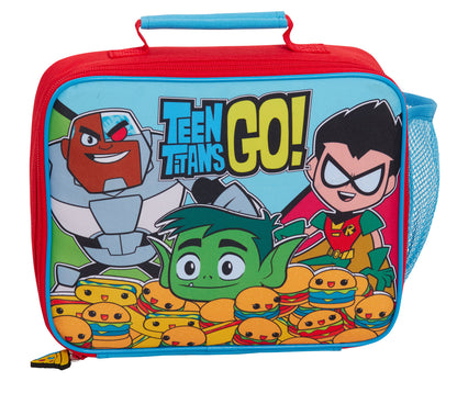 Teen Titans Go! Lunch Bag Boys Insulated Lunch Box for Kids School Cooler Bag