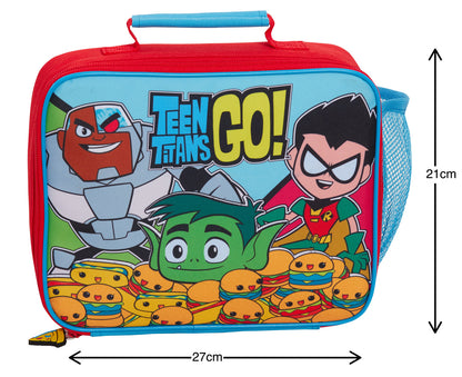 Teen Titans Go! Lunch Bag Boys Insulated Lunch Box for Kids School Cooler Bag