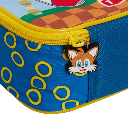 Sonic The Hedgehog Lunch Bag Sega Insulated Lunch Box for Kids School Cooler Bag
