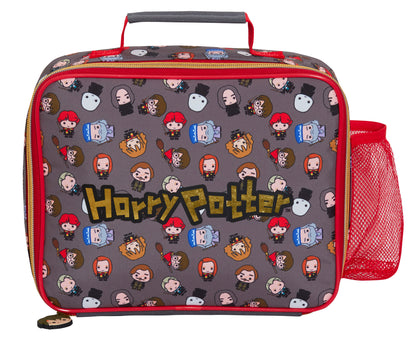 Harry Potter Lunch Bag Kids Chibi Cartoon Ron Hermoine Insulated School Lunchbox