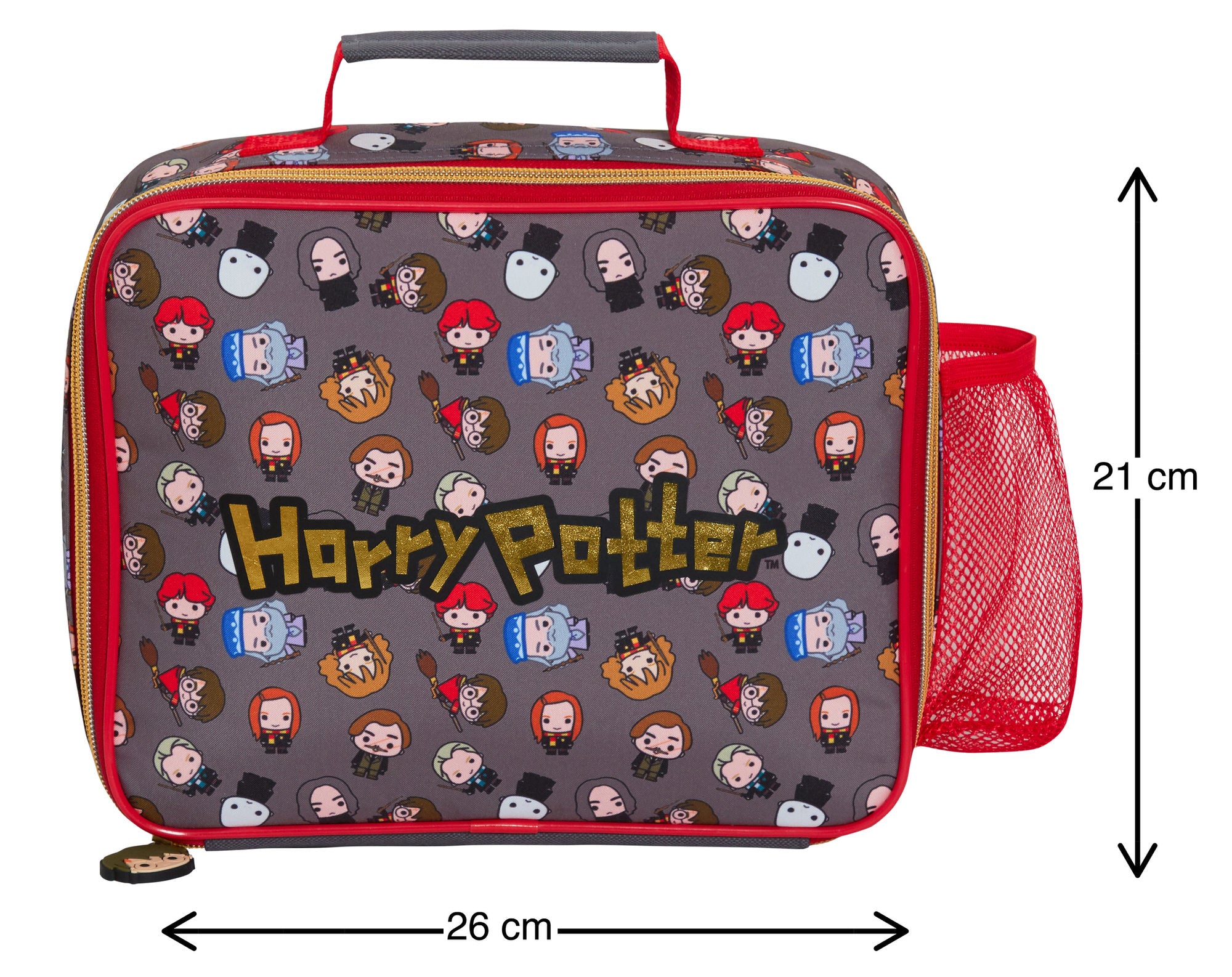 Harry Potter Lunch Bag Kids Chibi Cartoon Ron Hermoine Insulated School Lunchbox