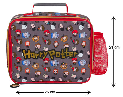 Harry Potter Lunch Bag Kids Chibi Cartoon Ron Hermoine Insulated School Lunchbox