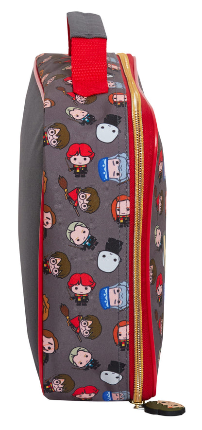 Harry Potter Lunch Bag Kids Chibi Cartoon Ron Hermoine Insulated School Lunchbox