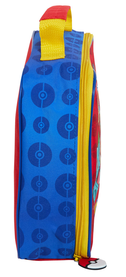 Pokemon Lunch Bag With Side Bottle Holder Kids Pikachu School Insulated Luchbox