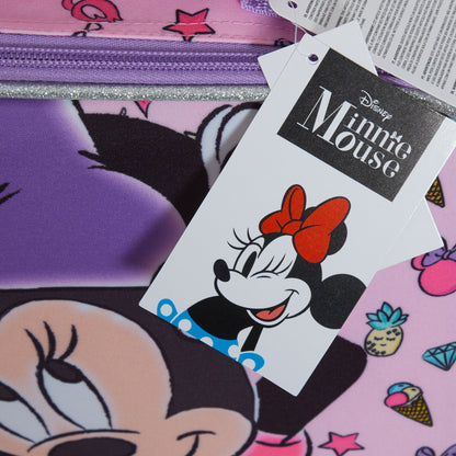 Disney Minnie Mouse Lunch Bag Bottle Holder Nursery Insulated Cooler Lunchbox