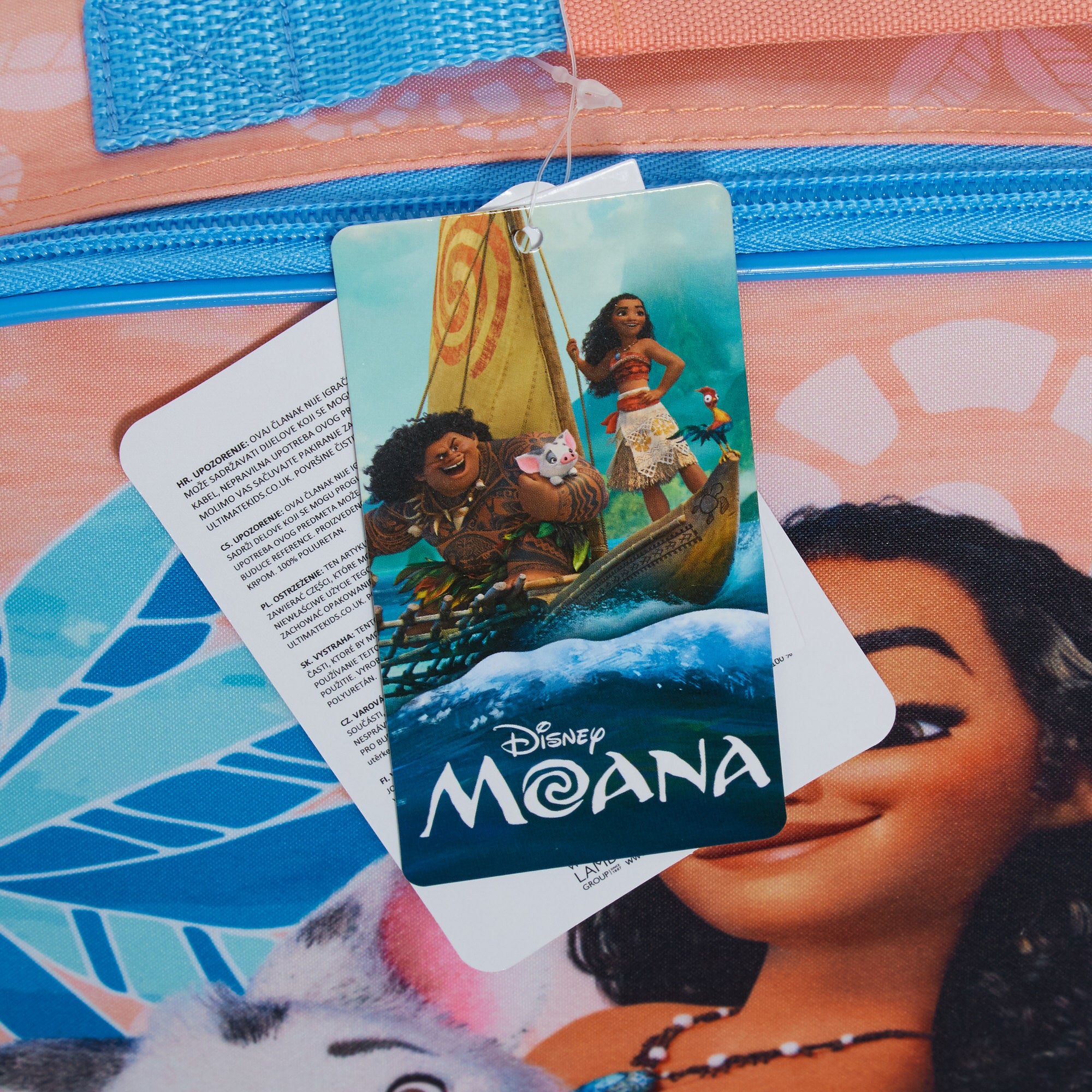 Disney Moana Lunch Bag with Bottle Holder Girls School Insulated Cooler Lunchbox