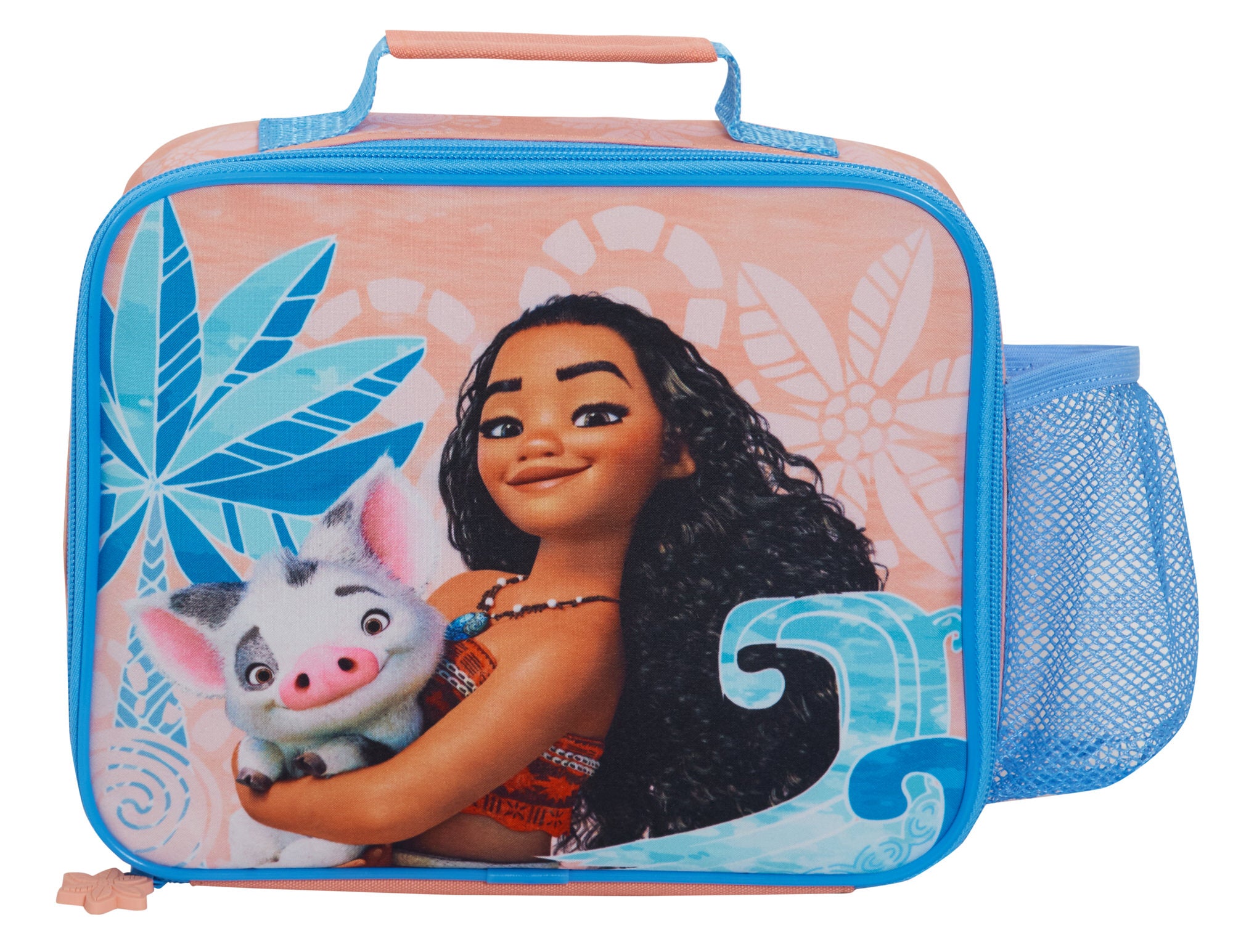Disney Moana Lunch Bag with Bottle Holder Girls School Insulated Cooler Lunchbox