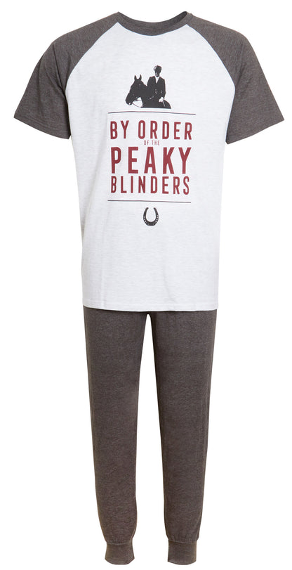 Mens Peaky Blinders Pyjamas Teens Short Sleeved T-Shirt + Lounge Pants Set Gift