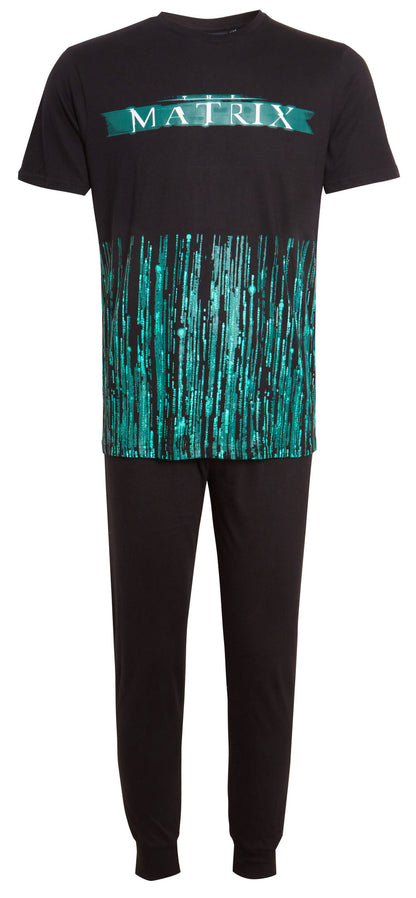 Mens The Matrix Pyjamas Teens Short Sleeved T-Shirt + lounge Pants Gift Set