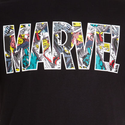 Mens Marvel Pyjamas Teens Avengers Short Sleeved T-Shirt + Lounge Pants Gift Set