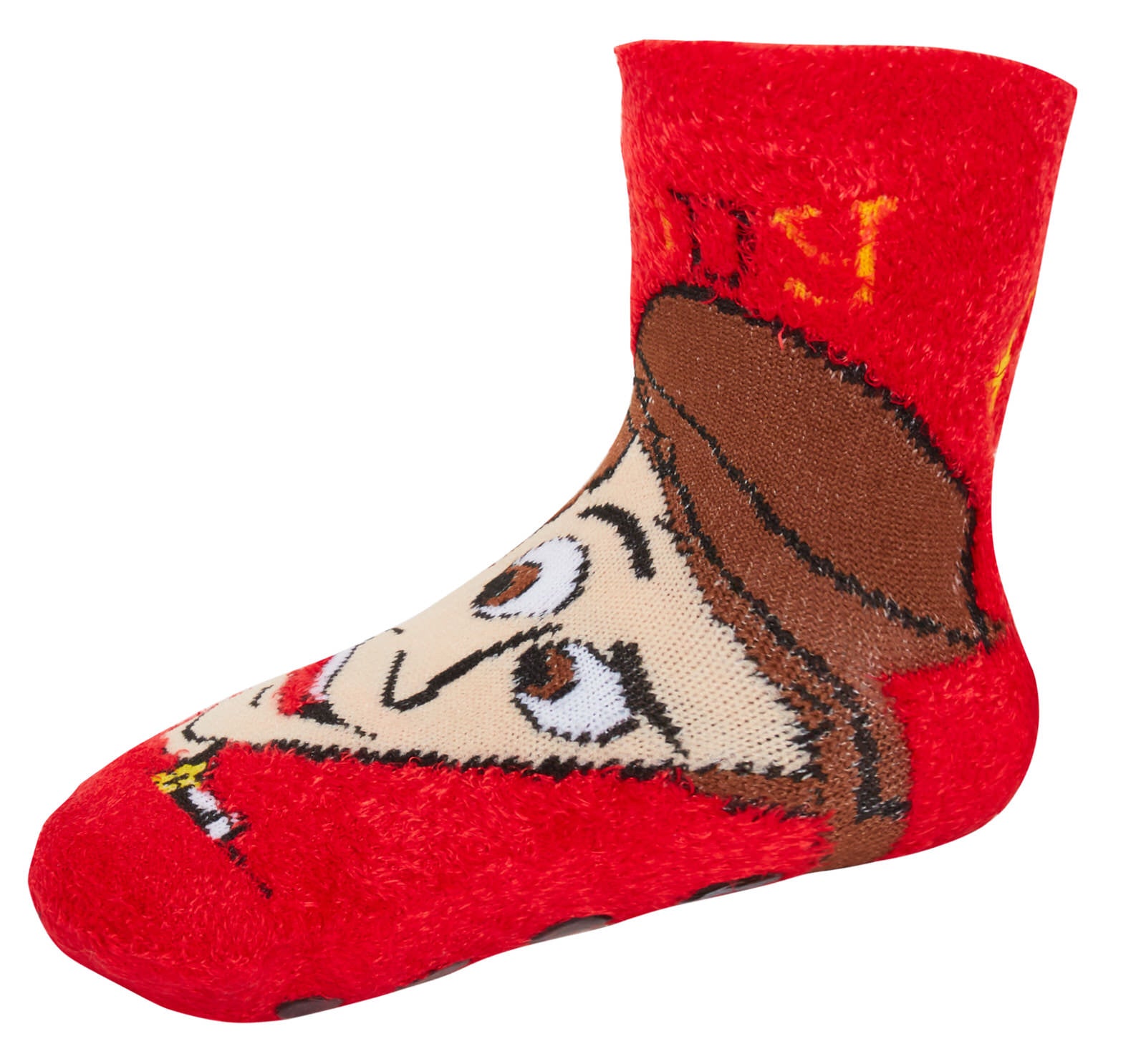 Boys Toy Story 2 Pack Slipper Socks Kids Buzz Woody Fleece Slippers House Shoes