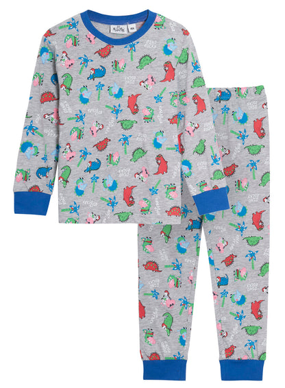 George Pig Pyjamas for Boys Dinosaur Pjs Dino Full Cuffed Length Nightwear Set