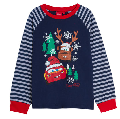 Disney Cars Christmas Pyjamas Boys Lightning McQueen Full Length Xmas Pjs Set