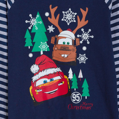 Disney Cars Christmas Pyjamas Boys Lightning McQueen Full Length Xmas Pjs Set