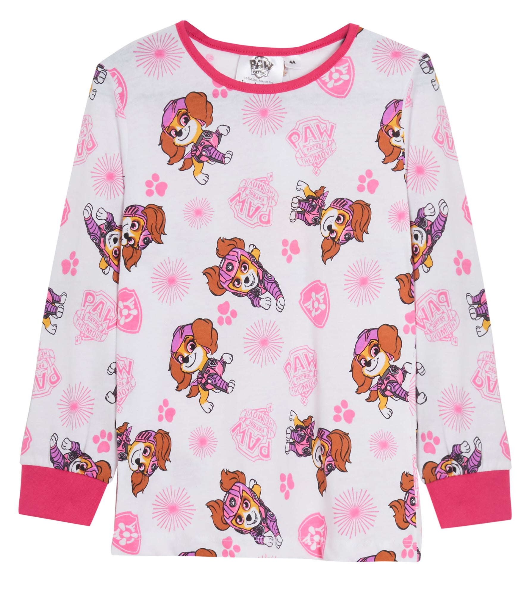 Girls Paw Patrol Pyjamas Kids Skye Full Length Long Pjs Nightwear Loungewear Set