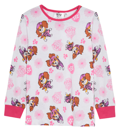 Girls Paw Patrol Pyjamas Kids Skye Full Length Long Pjs Nightwear Loungewear Set