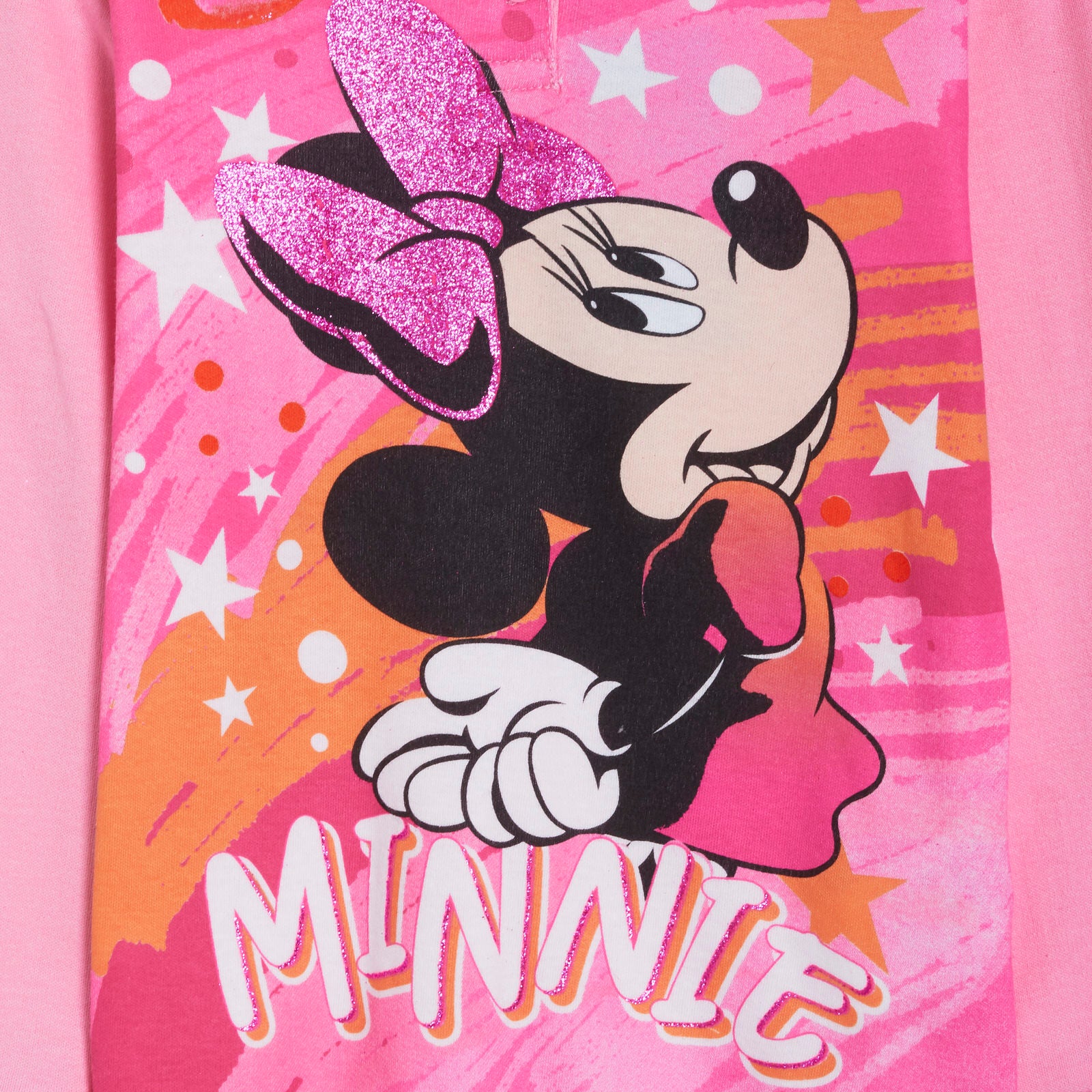 Minnie Mouse Pyjamas Girls Luxury Glitter Pjs Gift Boxed Disney Nightwear Set