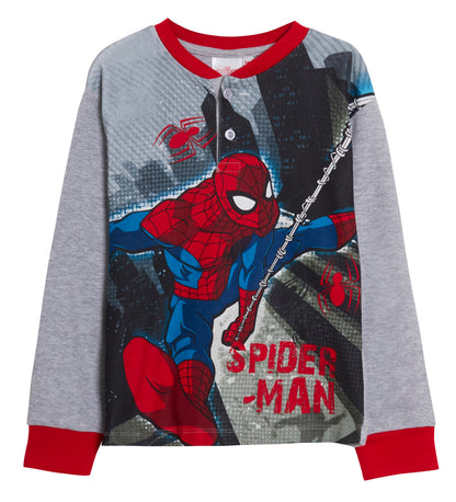 Spiderman Pyjamas Boys Luxury Full Length Pjs Gift Boxed Marvel Nightwear Set