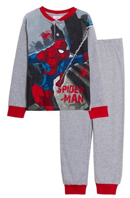 Spiderman Pyjamas Boys Luxury Full Length Pjs Gift Boxed Marvel Nightwear Set