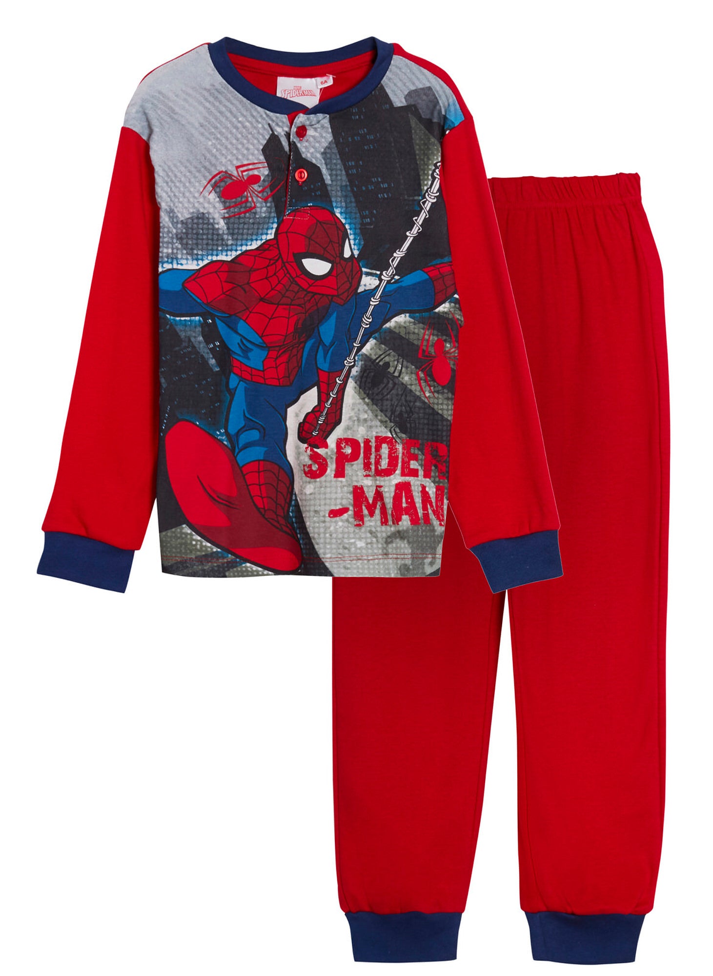 Spiderman Pyjamas Boys Luxury Full Length Pjs Gift Boxed Marvel Nightwear Set
