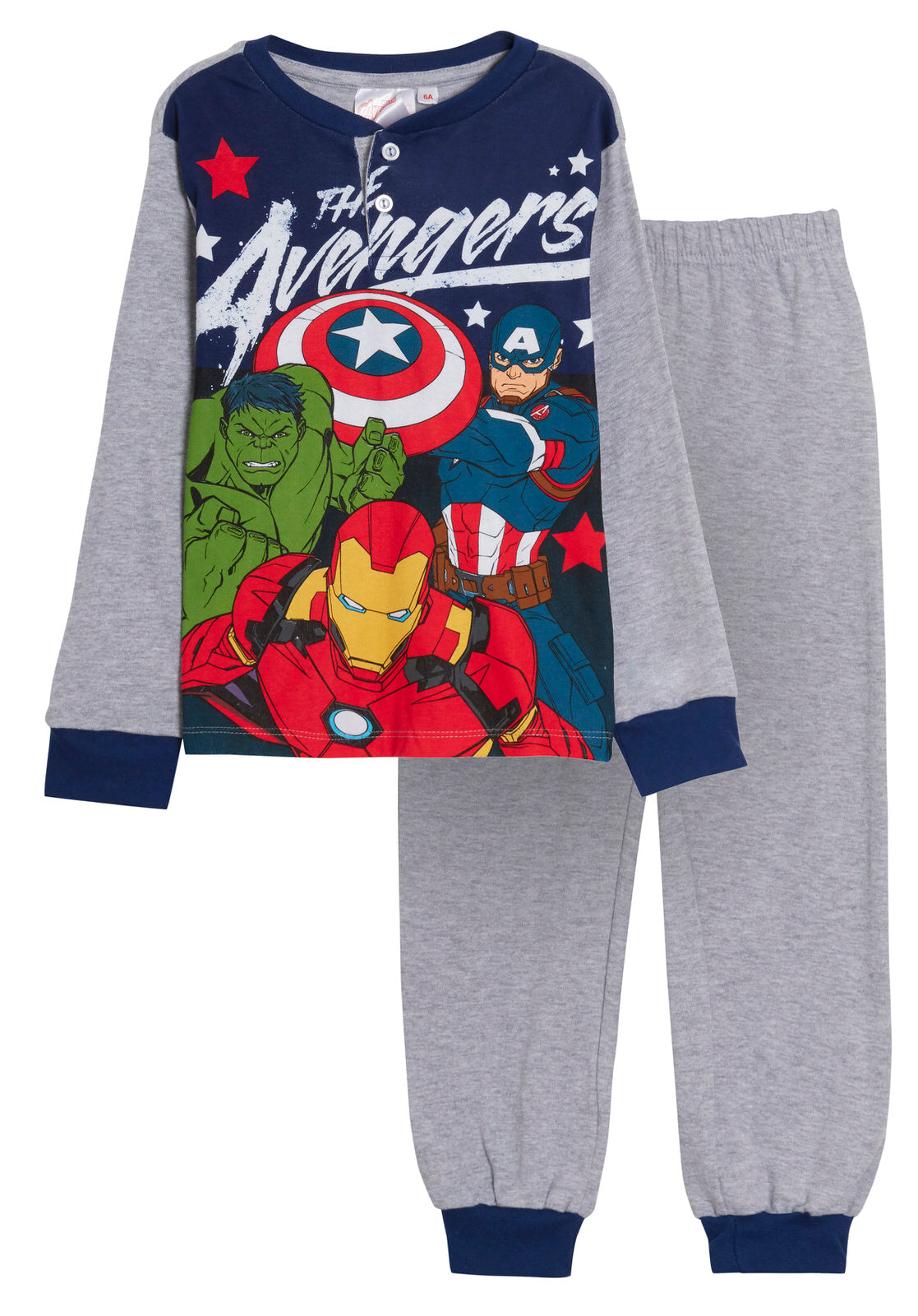 Marvel Avengers Pyjamas Boys Luxury Full Length Pjs Gift Boxed Hero Nightwear