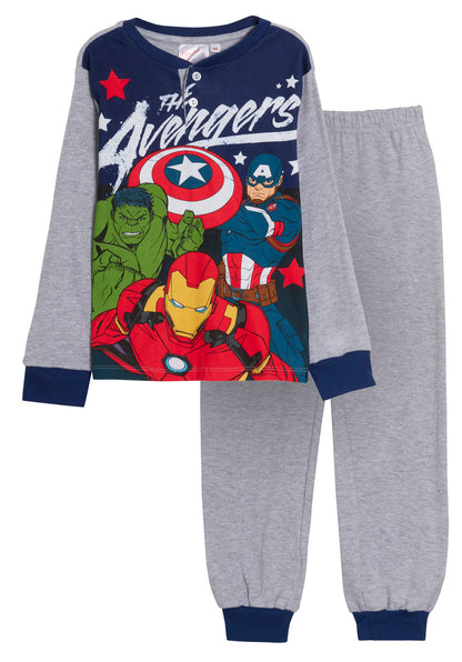 Marvel Avengers Pyjamas Boys Luxury Full Length Pjs Gift Boxed Hero Nightwear