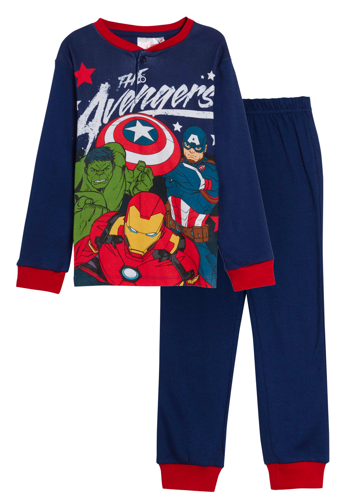Marvel Avengers Pyjamas Boys Luxury Full Length Pjs Gift Boxed Hero Nightwear