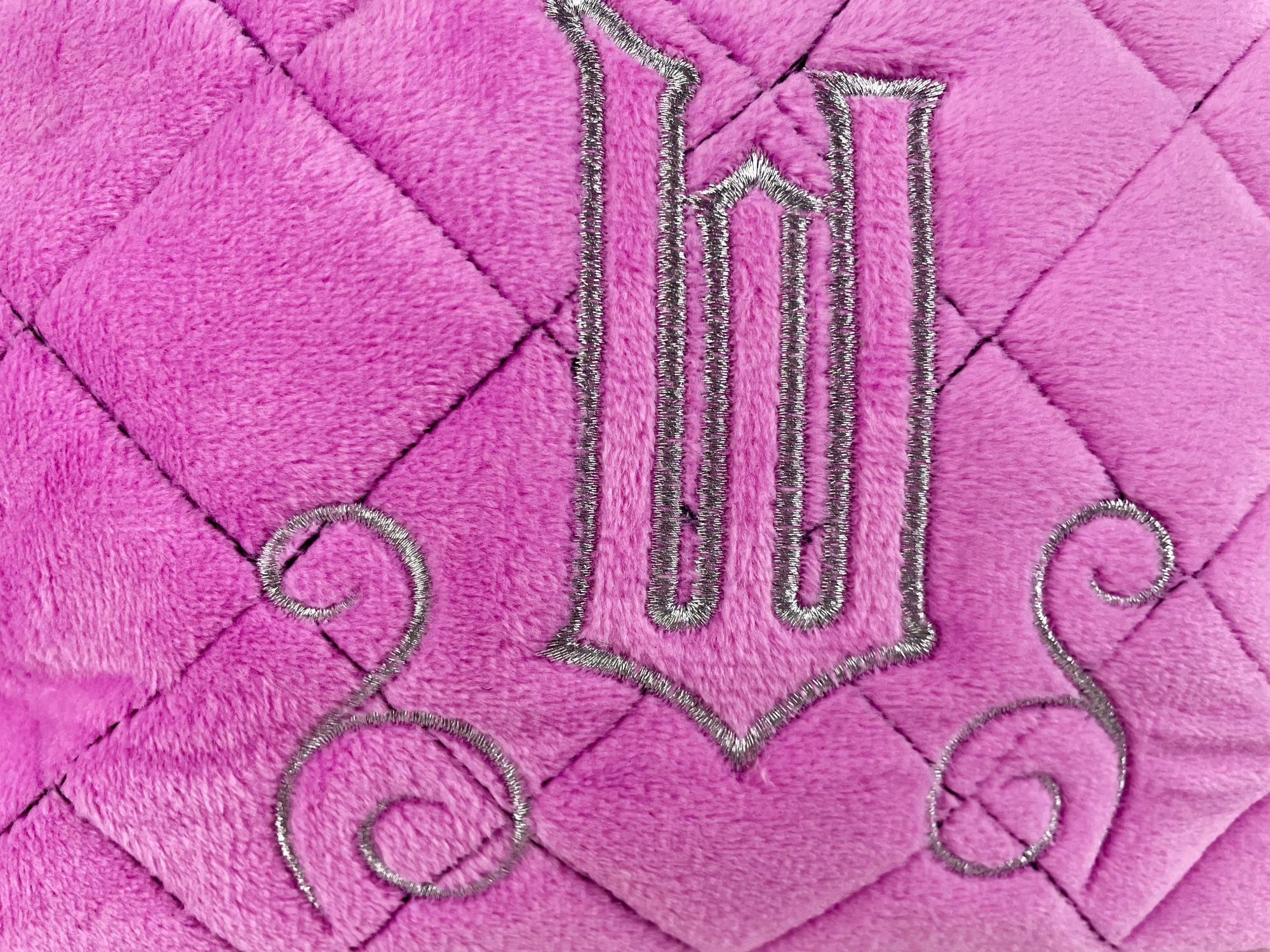 Wicked Quilted Velvet Make Up Bag Girls Womens Cosmetic Toiletries Pencil Case