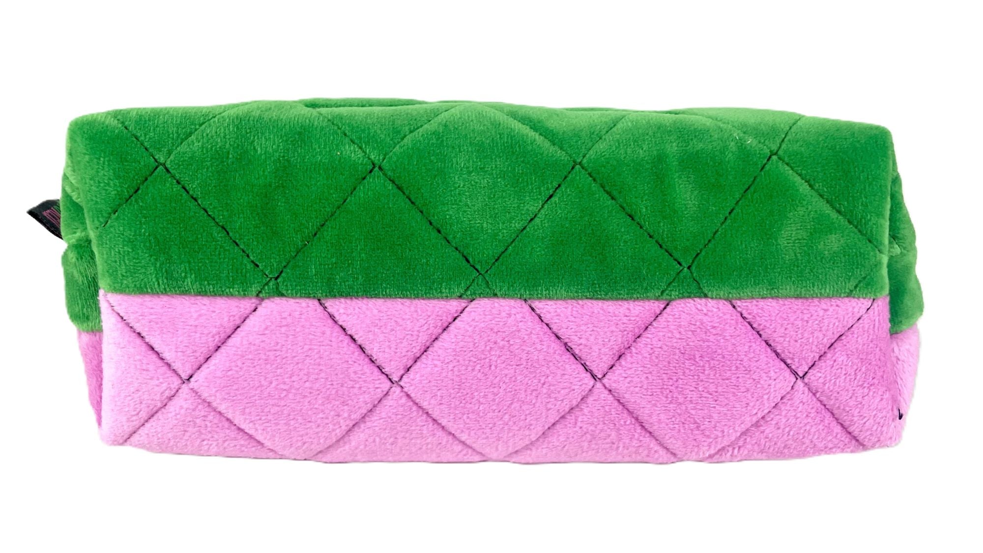 Wicked Quilted Velvet Make Up Bag Girls Womens Cosmetic Toiletries Pencil Case