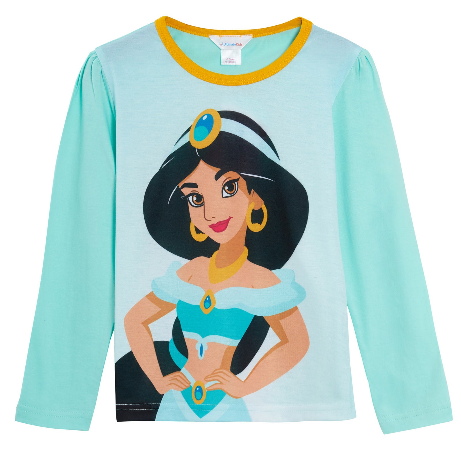 Girls Disney Aladdin Princess Jasmine Dress Up Pyjamas Full Length Novelty Pjs