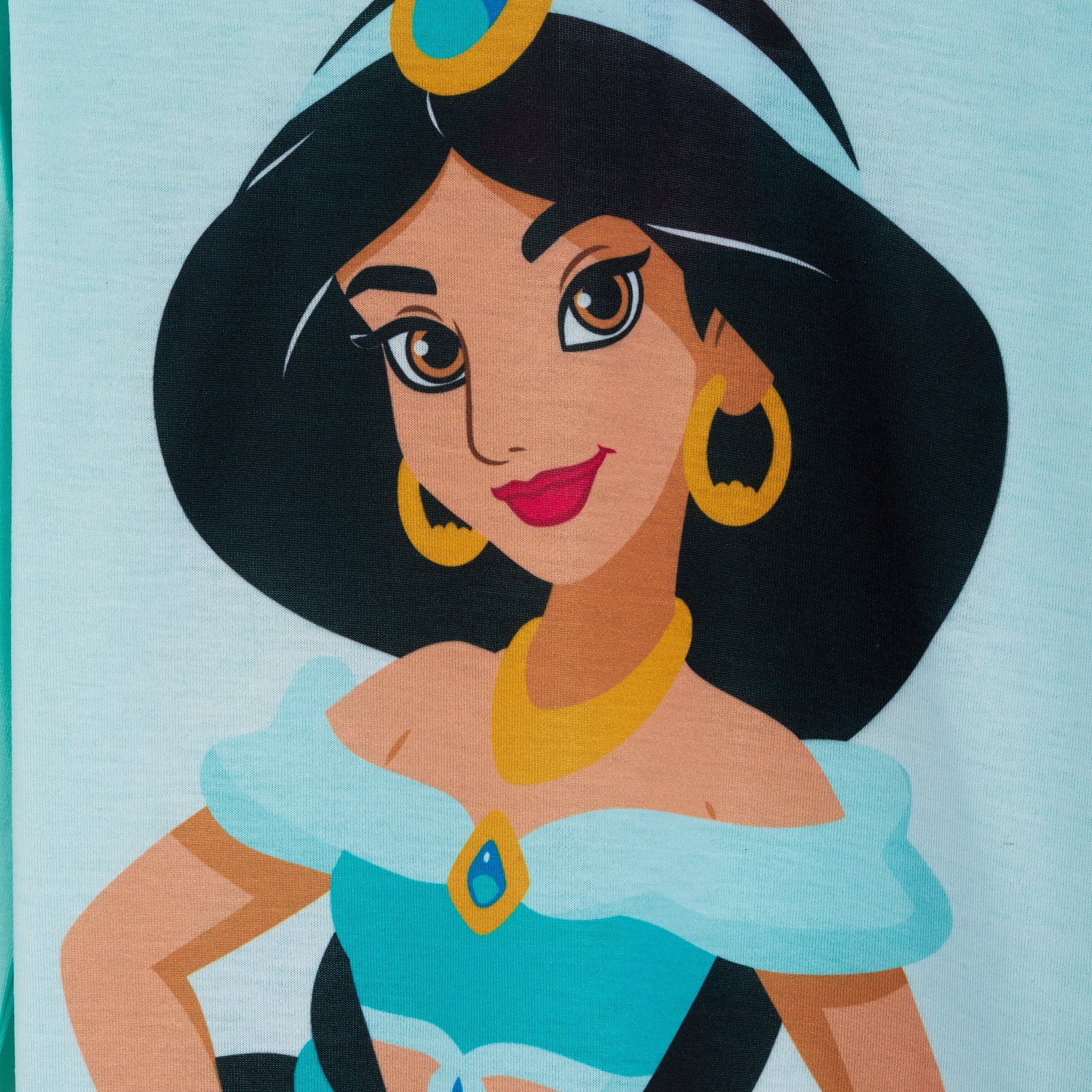 Girls Disney Aladdin Princess Jasmine Dress Up Pyjamas Full Length Novelty Pjs