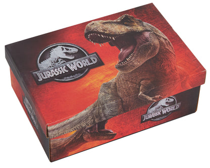 Boys Jurassic World Canvas Trainers Kids Dinosaur Easy Touch Fasten Sports Pumps