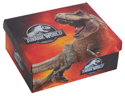 Boys Jurassic World Light Up Trainers Kids Dinosaur Flashing Lights Sports Shoes
