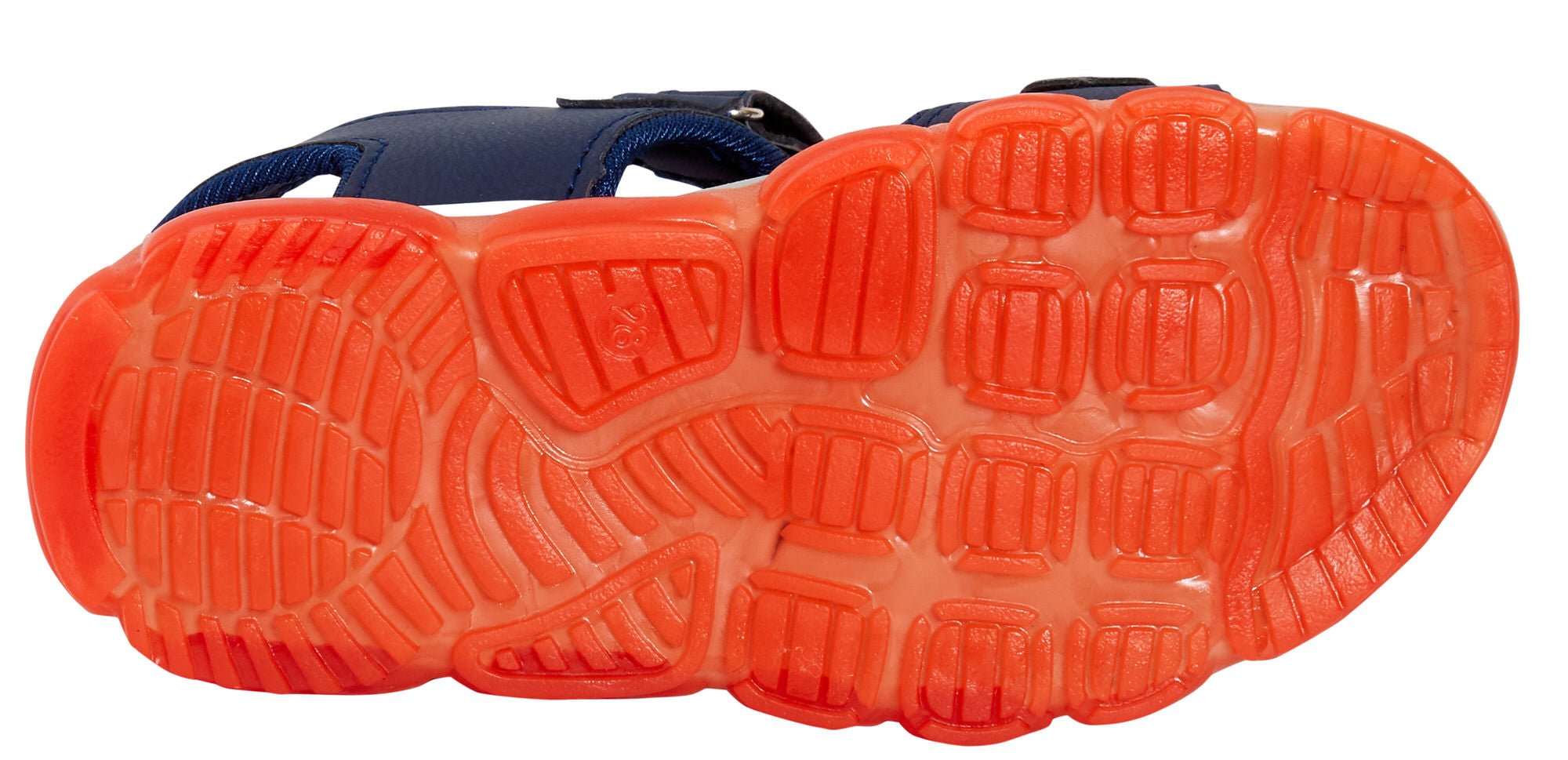 Jurassic World Light Up Sports Sandals For Boys Open Toe Easy Fasten Dino Shoes