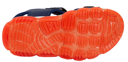 Jurassic World Light Up Sports Sandals For Boys Open Toe Easy Fasten Dino Shoes