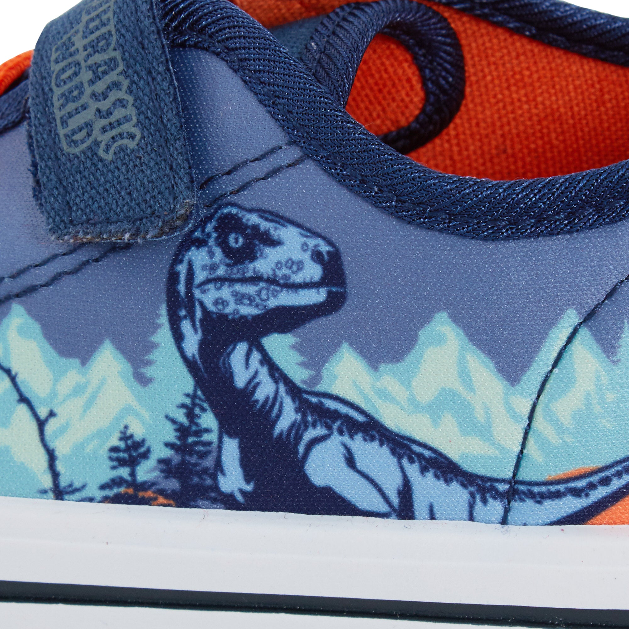 Boys Jurassic World Canvas Trainers Kids Dinosaur Easy Touch Fasten Sports Pumps