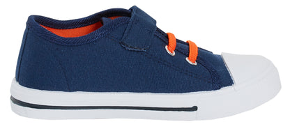 Boys Jurassic World Canvas Trainers Kids Dinosaur Easy Touch Fasten Sports Pumps