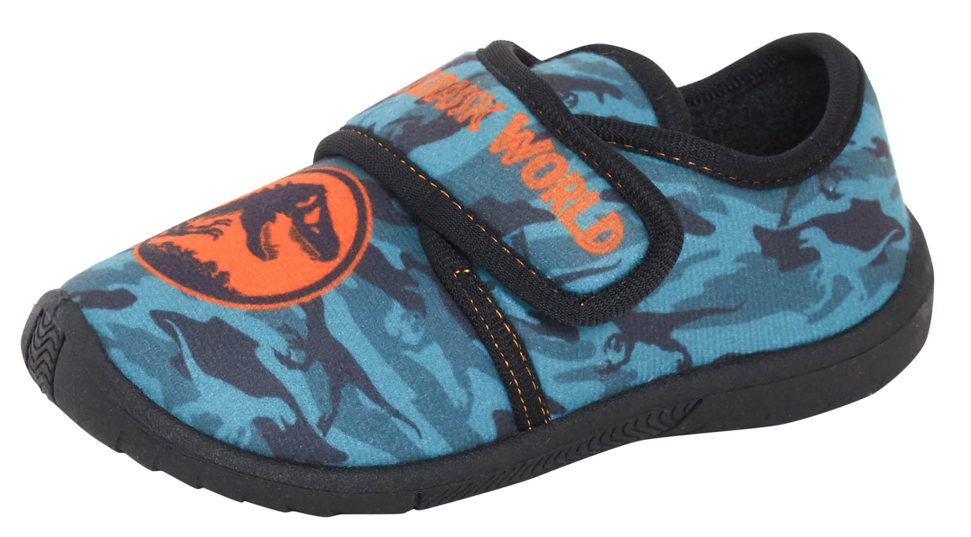 Jurassic World Boys Slippers Kids Dinosaur Slip On Mules Indoor House Dino Shoes