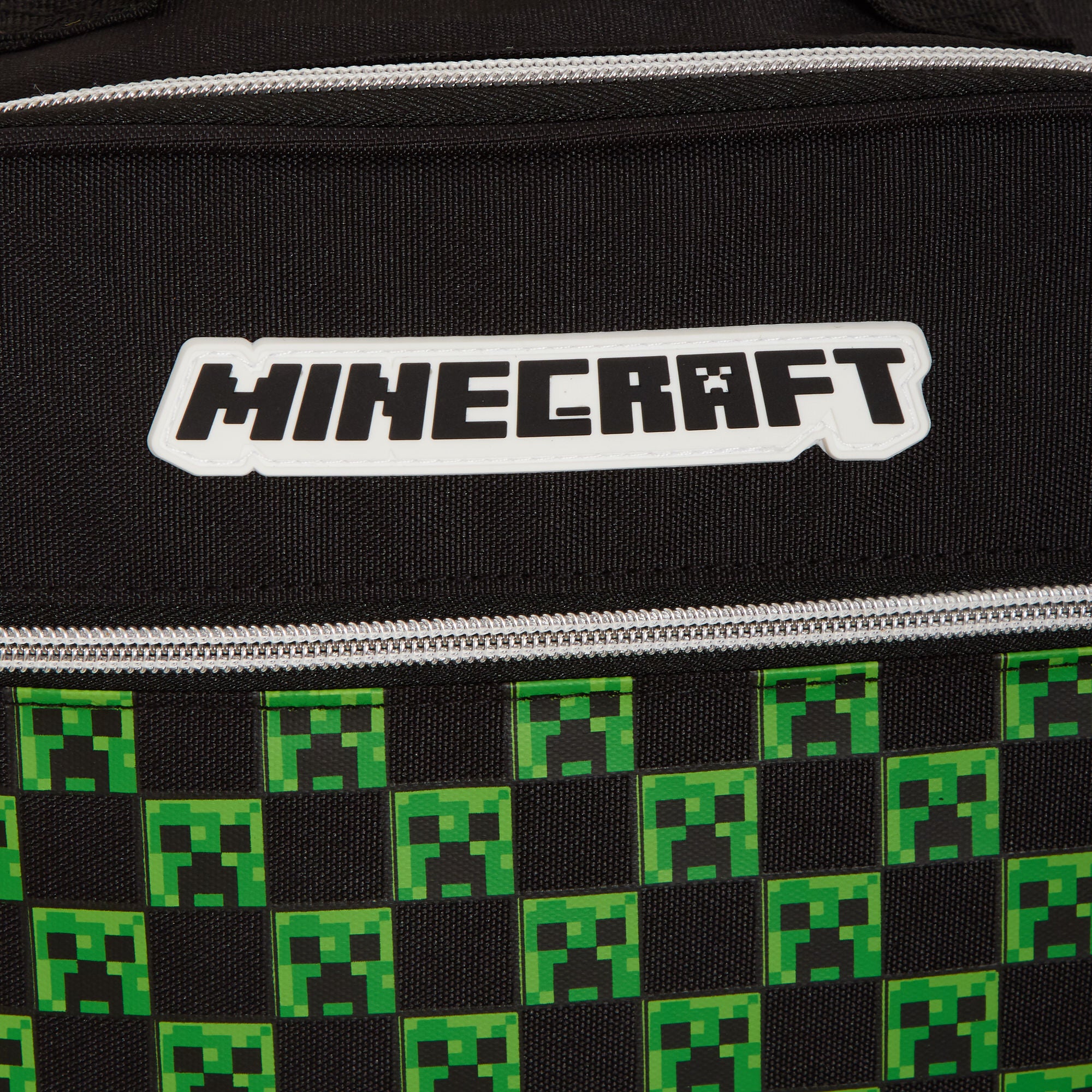 Minecraft Lunch Bag Adults Kids Creeper Gamer School Luchbox Gaming Bag + Strap