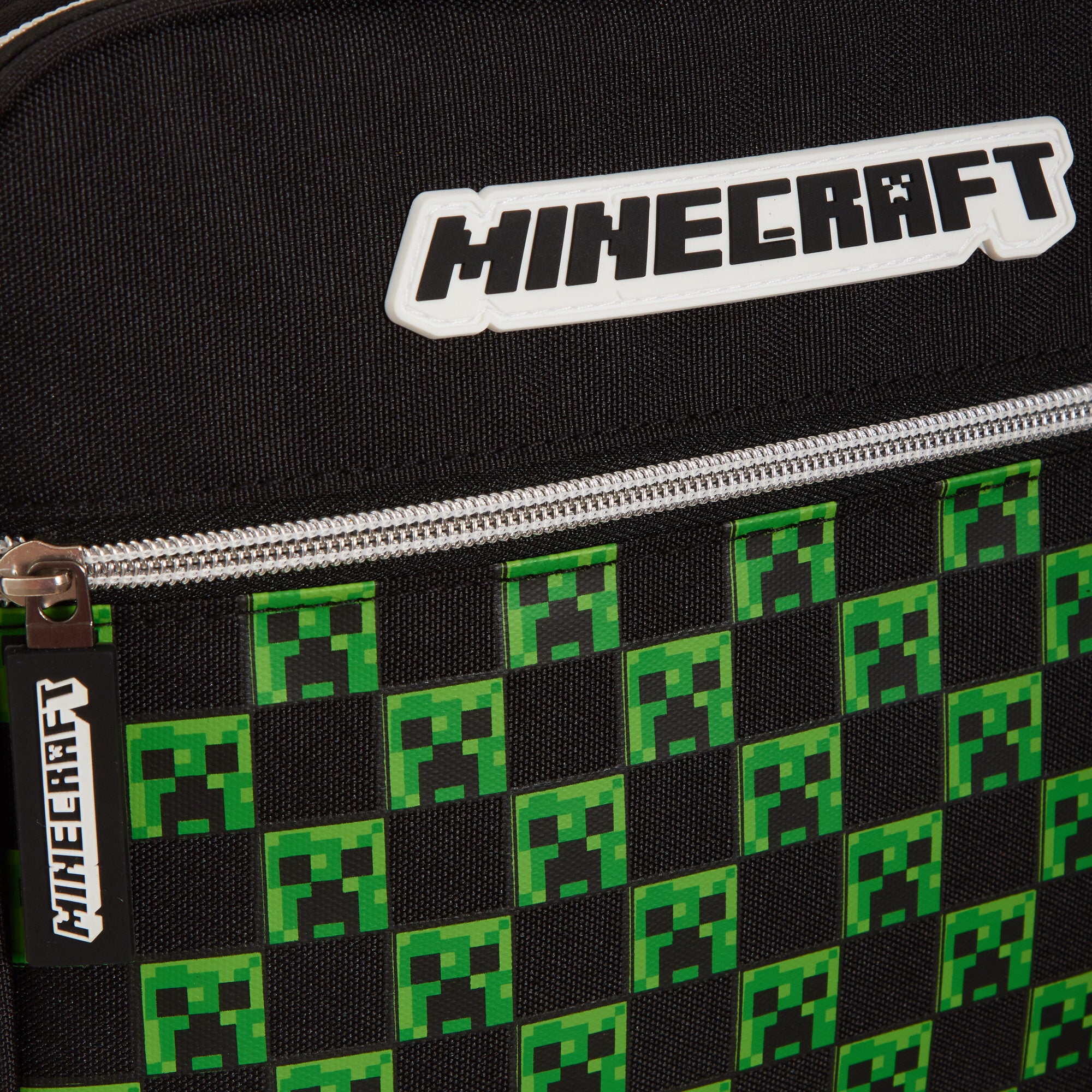 Minecraft Lunch Bag Adults Kids Creeper Gamer School Luchbox Gaming Bag + Strap