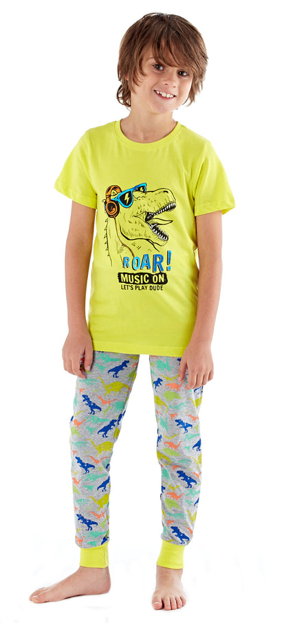 Boys Cotton Blend Character Pyjamas Kids Long Or Short Novelty Pjs Set
