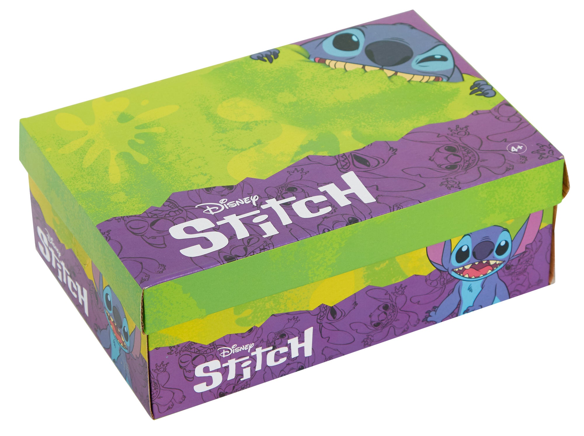 Girls Disney Stitch Light Up Trainers Kids Stitch Easy Touch Fasten Sports Shoes